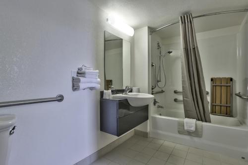 A bathroom at Motel 6-Flagstaff, AZ - Butler