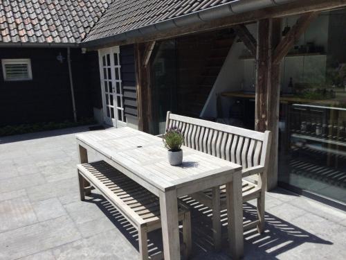 Balkón nebo terasa v ubytování B&B en Boshuis Darthuizerpoort