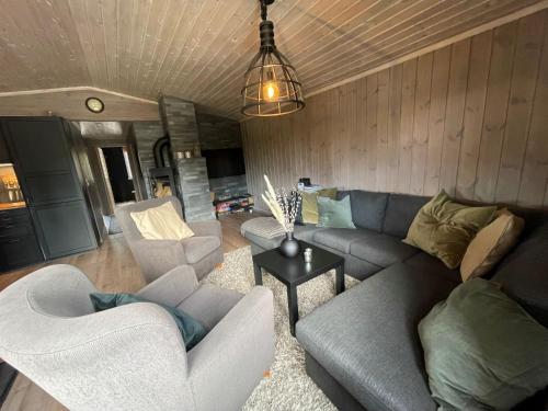 Χώρος καθιστικού στο Utsikten - cabin with a great view
