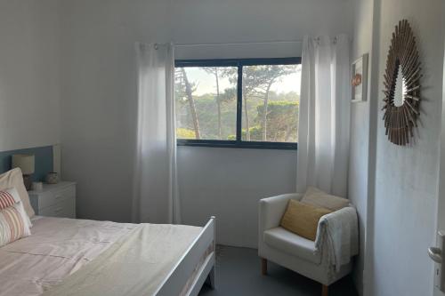מיטה או מיטות בחדר ב-Casa do Moinho de Baixo