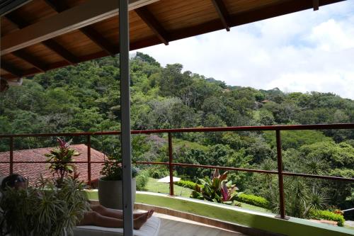 a view from the balcony of a house at Bungalows Sanlaz in Barrio Jesús