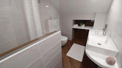 Kúpeľňa v ubytovaní Apartments by the sea Plat, Dubrovnik - 2136