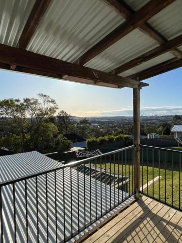 a view from the balcony of a house at Waratah Holiday Home in Unanderra