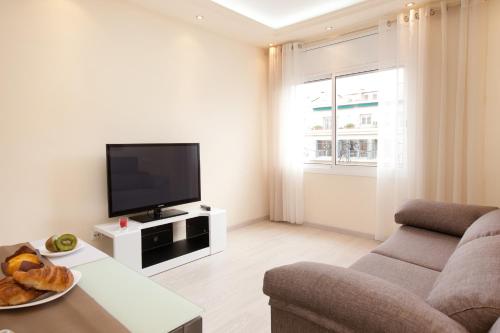 Zona de estar de Barnapartments Rambla Catalunya