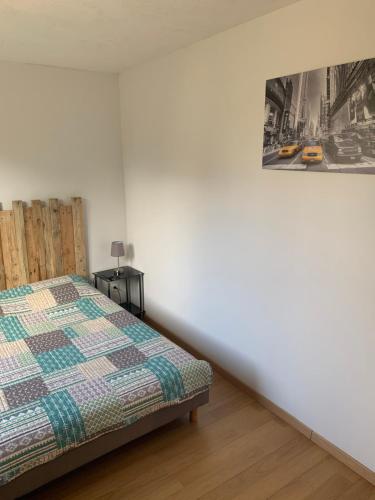 Postel nebo postele na pokoji v ubytování Magnifique bas de villa deux chambres situé prés des plages et du golf