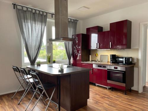 Dapur atau dapur kecil di Ruhrpott Apartment Zentral