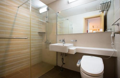 Phòng tắm tại Seaspovill Resort