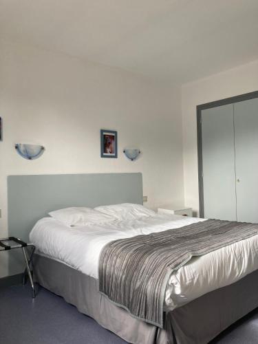 a bedroom with a large bed in a room at LE ZANCHETTIN in Mont-de-Marsan