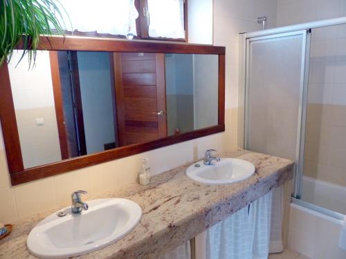 Phòng tắm tại Casa La Tortola