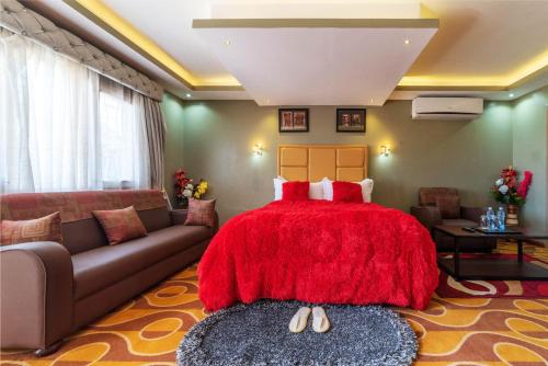 Afro Park Hotelにあるシーティングエリア
