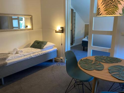 Postel nebo postele na pokoji v ubytování Breidablikk Guesthouse