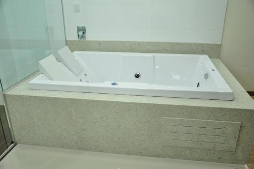 Koupelna v ubytování Hotel Mohave