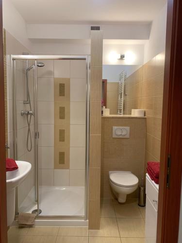 Ett badrum på Apartament Zdrojowa