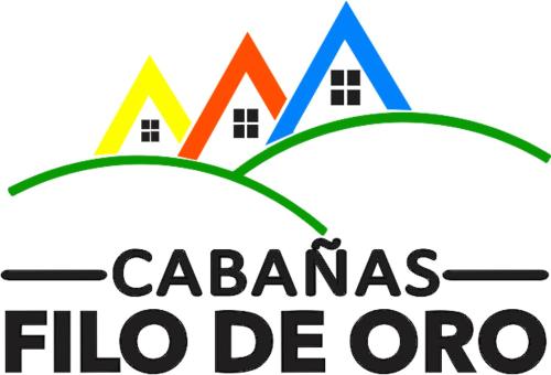 un logo pour un calabasas flico one dans l'établissement Cabaña Filo de Oro, jardín, à Jardín