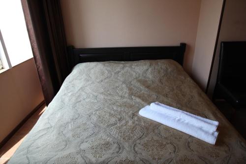 Postel nebo postele na pokoji v ubytování Genuez