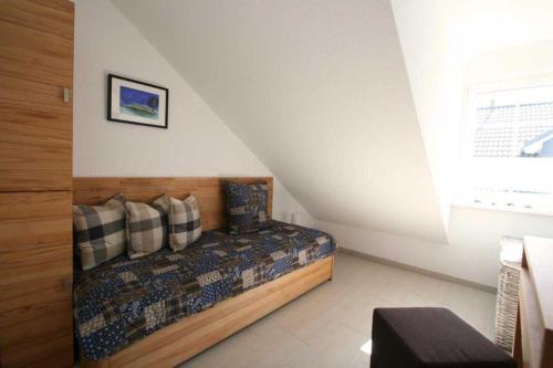 Ένα ή περισσότερα κρεβάτια σε δωμάτιο στο Villa Brigitte App 05 - Sternenhimmel