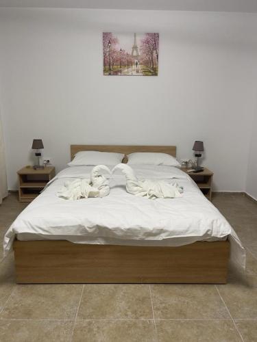 Ліжко або ліжка в номері Bârlogul Balaurului