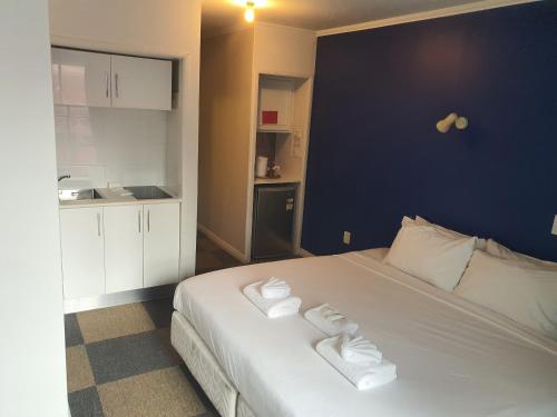 Cama ou camas em um quarto em Albion Hotel