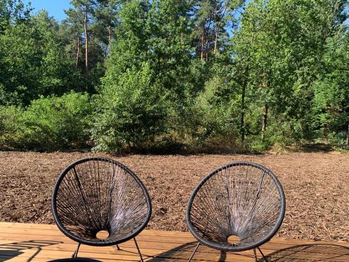 Ein Garten an der Unterkunft Osbos chalets