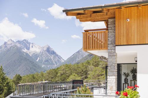 Ein allgemeiner Bergblick oder ein Berglick von der Ferienwohnung aus