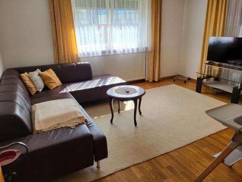 Televízia a/alebo spoločenská miestnosť v ubytovaní Apartment Frieda by Interhome