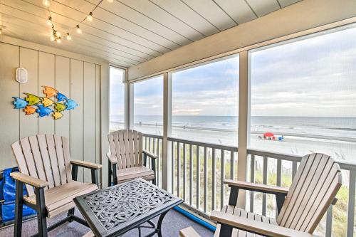 Oceanfront Condo with Furnished Deck and Views!