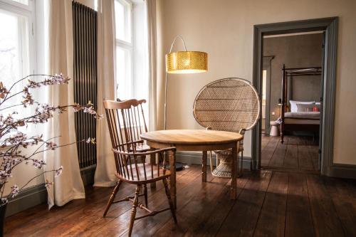 Ein Bett oder Betten in einem Zimmer der Unterkunft Gutshaus Zarchlin