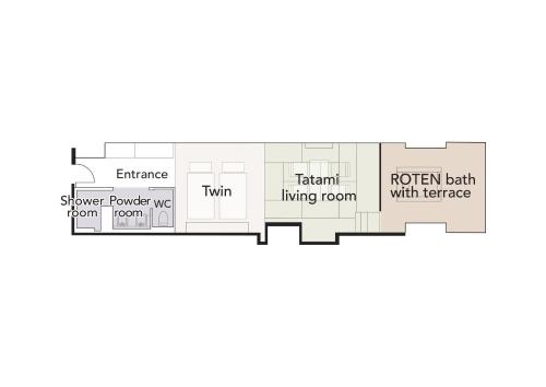 a floor plan of a house at Pearl Star Hotel ATAMI in Atami