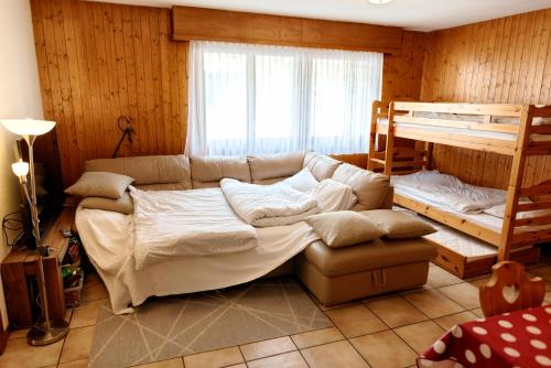 Postel nebo postele na pokoji v ubytování Appartement Le Grand Muveran