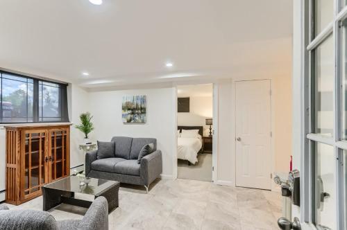 a living room with a couch and a chair at 1815 Bluebell Ave in Boulder