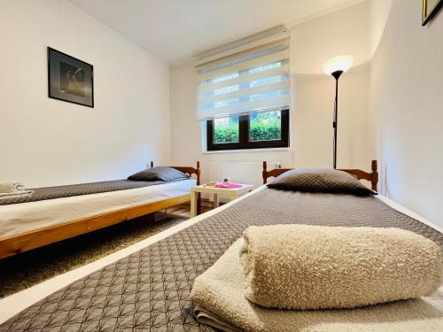 Ένα ή περισσότερα κρεβάτια σε δωμάτιο στο Apartment Viktorija