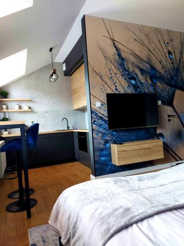 Apartament Hetmanにあるテレビまたはエンターテインメントセンター
