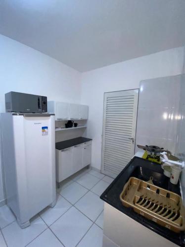 Dapur atau dapur kecil di Residencial pimenta - aluguel temporada - apto mobiliado