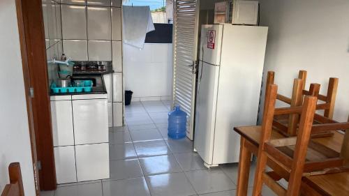 Dapur atau dapur kecil di Residencial pimenta - aluguel temporada - apto mobiliado