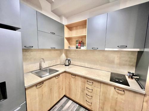 Η κουζίνα ή μικρή κουζίνα στο Toon Kechi with balcony