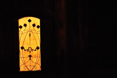 a view of a window in a room at Panorama Chalet Heimatliebe in Ladis