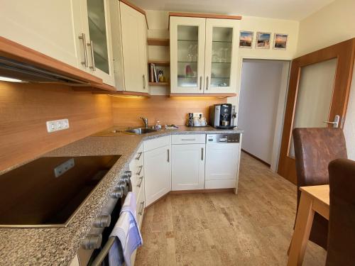 Dapur atau dapur kecil di Haus Weidblick mit Weitblick