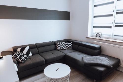 Posezení v ubytování Ferienwohnung Goitzschezeit