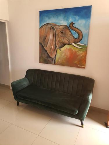 Χώρος καθιστικού στο BF Dlamini Guesthouse