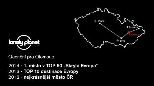 Πιστοποιητικό, βραβείο, πινακίδα ή έγγραφο που προβάλλεται στο Penzion Olomouc