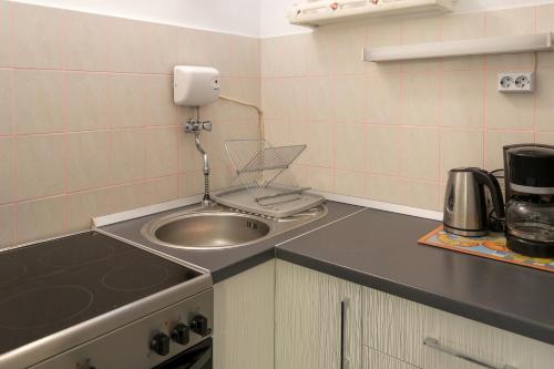 Kuchyňa alebo kuchynka v ubytovaní Apartments by the sea Baska Voda, Makarska - 12209