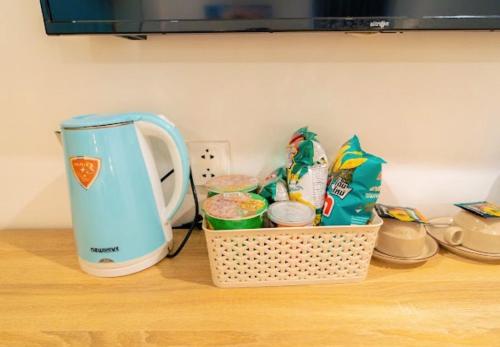 Facilități de preparat ceai și cafea la New Champa Boutique Hotel