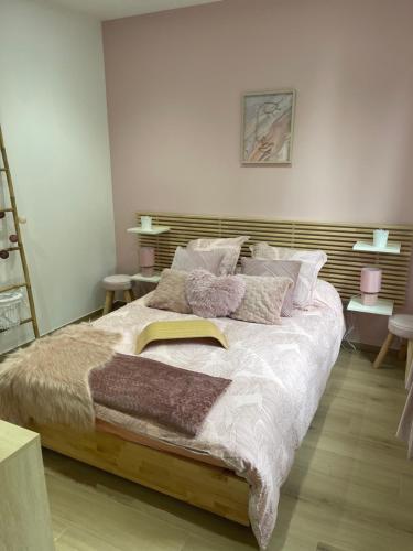 Posteľ alebo postele v izbe v ubytovaní Adélyna Cosy