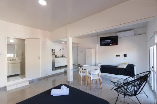 Kuchyň nebo kuchyňský kout v ubytování Hotel Crespo