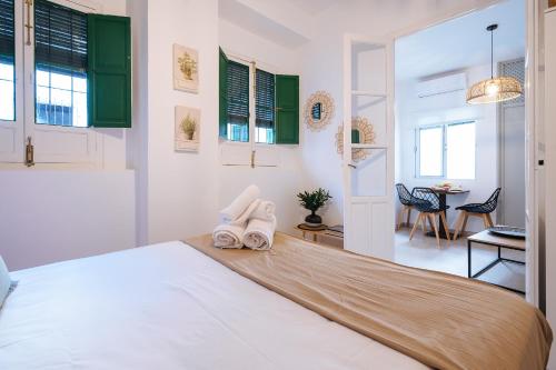 Postel nebo postele na pokoji v ubytování Apartamento San Eloy