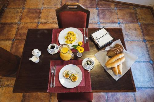 Možnosti snídaně pro hosty v ubytování Pension Jesuitska