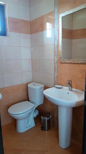 Bilik mandi di Guesthouse White Margarit