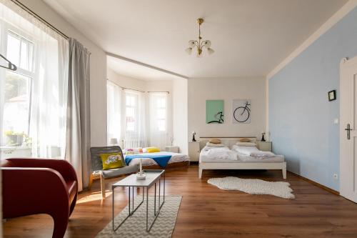 Ein Bett oder Betten in einem Zimmer der Unterkunft Vila Witke