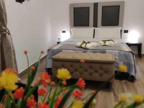 Postel nebo postele na pokoji v ubytování B&B Capovento Della Murgia