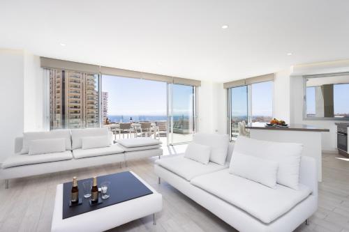 Ruang duduk di Deluxe Apartment in Costa Adeje